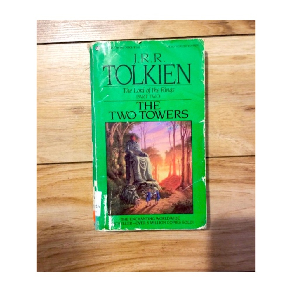 The Lord of the Rings Part Two: The Two Towers J.R.R. Tolkien VTG Paperback Book